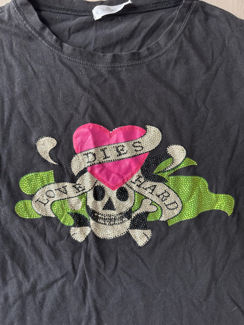 bling ed hardy style off brand tee